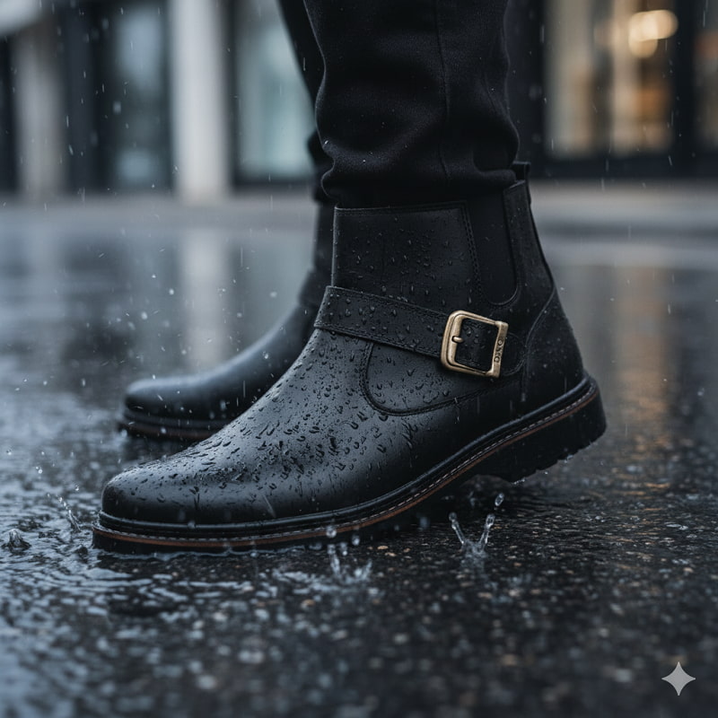 نیم بوت مشکی مردانه مدل Sorush