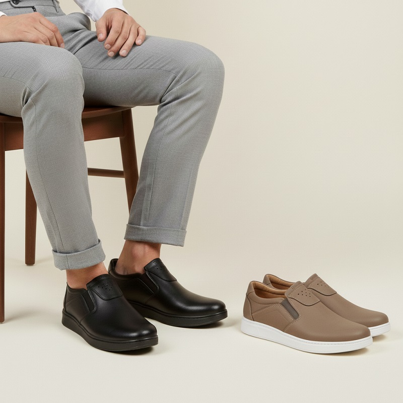 کفش روزمره مردانه مدل Shahab-نسکافه ای